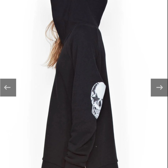 Lauren Moshi CORBIN STAR EYE SKULL Hoodie - Picture 3 of 13